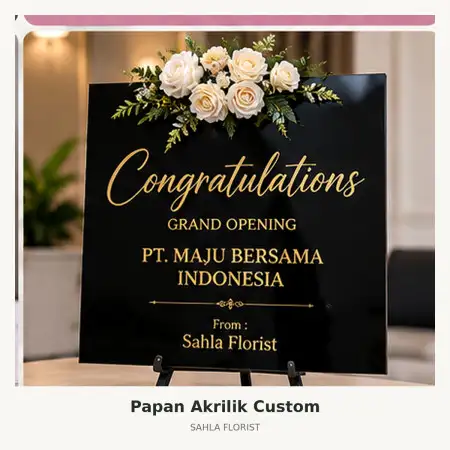 Papan Bunga Akrilik Demak Kota